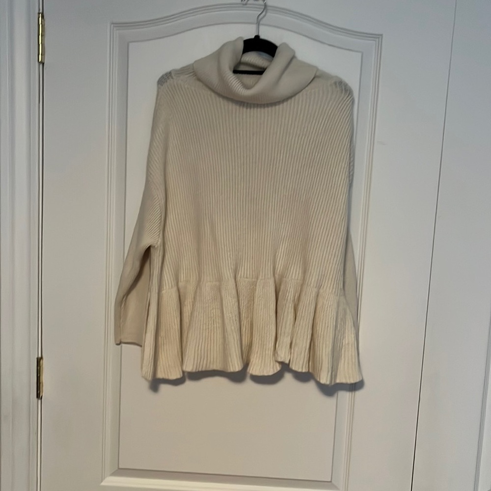 Ophelia Roe Cream Cowl Neck Sweater